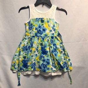 Bloome Floral Girls Dress, Size 7